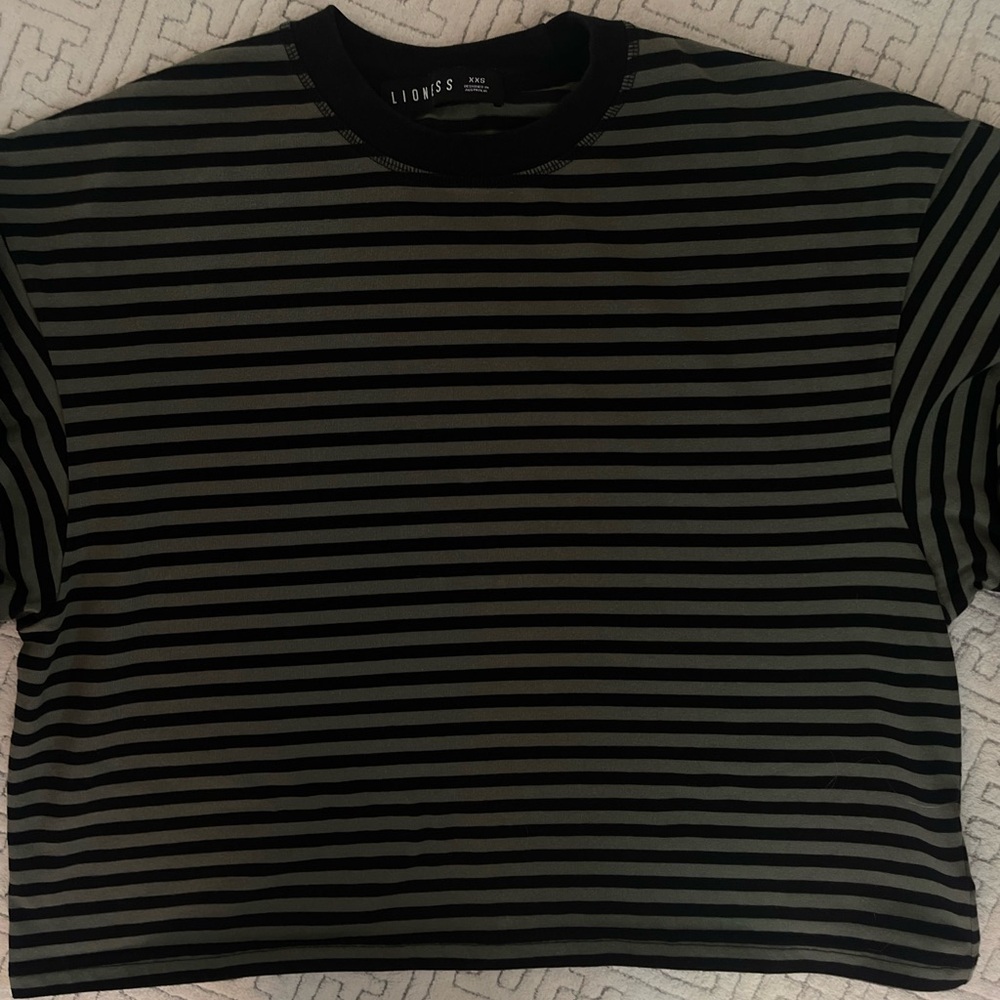 LIONESS Bloom Long Sleeve Forest Stripe Oversize XXS halloween - Picture 8 of 10